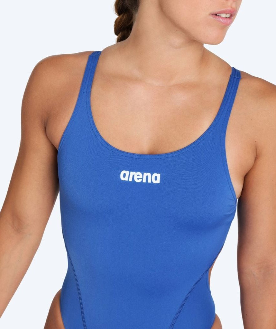 Arena badedragt til damer - Team Swim Tech Solid - Blå