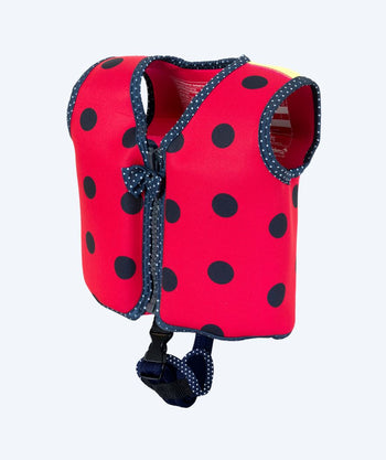 Konfidence svømmevest til børn - Original - Ladybird (Rød med prikker)