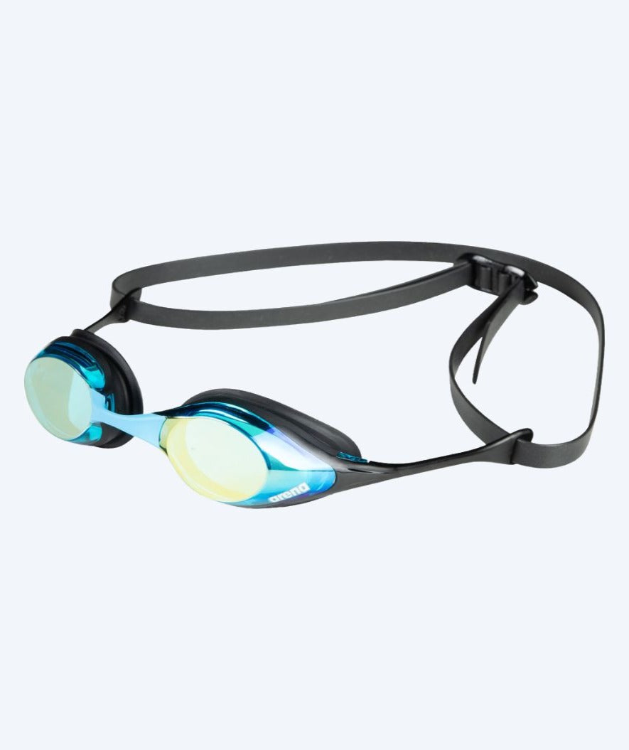 Arena svømmebriller - Cobra SWIPE Mirror - Sort/aqua