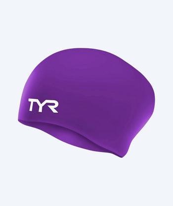 TYR badehætte til langt hår - Silicone - Lilla