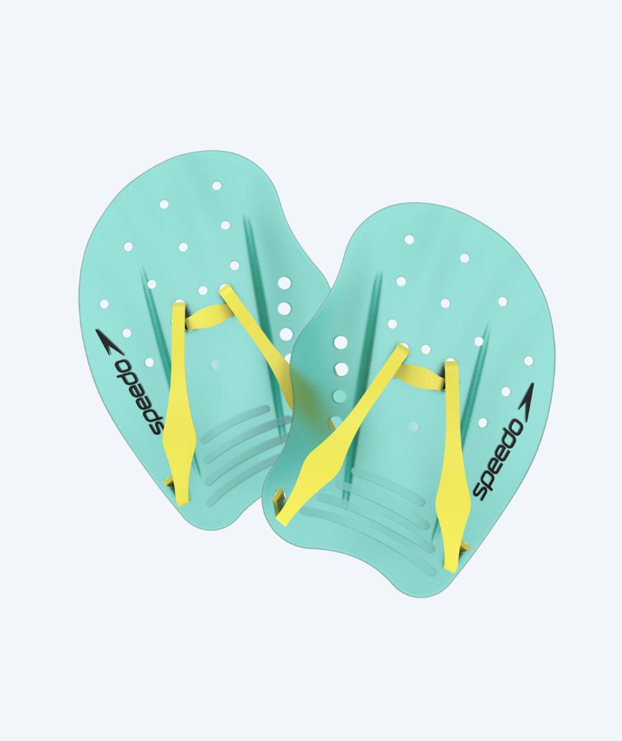 Speedo hånd paddles - Tech - Turkis/gul