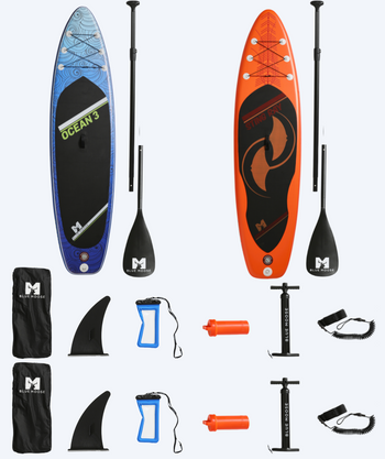 Pakketilbud: 2x Watery Global oppustelig SUP PaddleBoard 10'6 - Limited