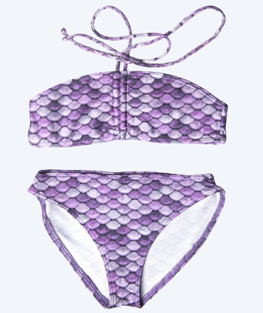 Kuaki Mermaids havfruebikini top til piger - Lilla