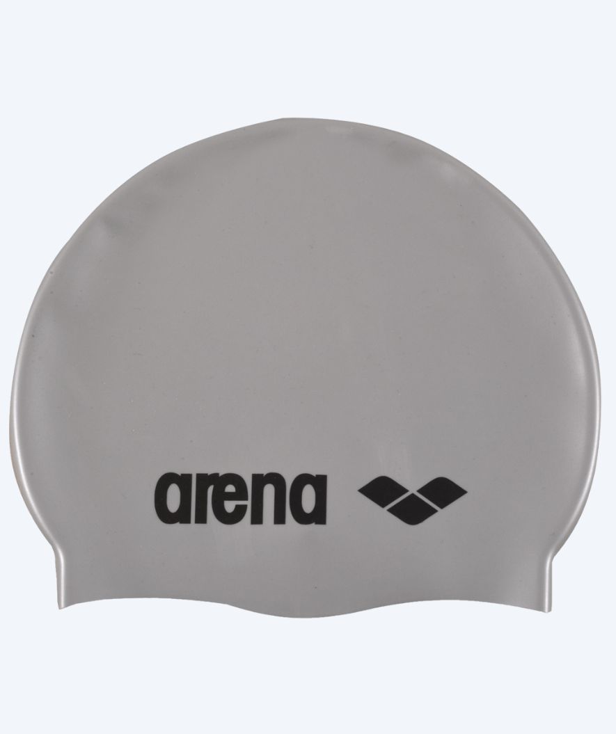 Arena badehætte til junior (6-12) - Classic Silikone - Sølv