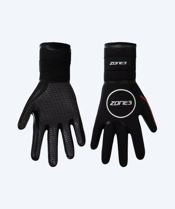 ZONE3 neopren handsker - Heat-Tech (3.5mm) - Sort/rød