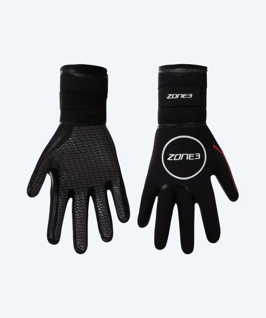 ZONE3 neopren handsker - Heat-Tech (3.5mm) - Sort/rød