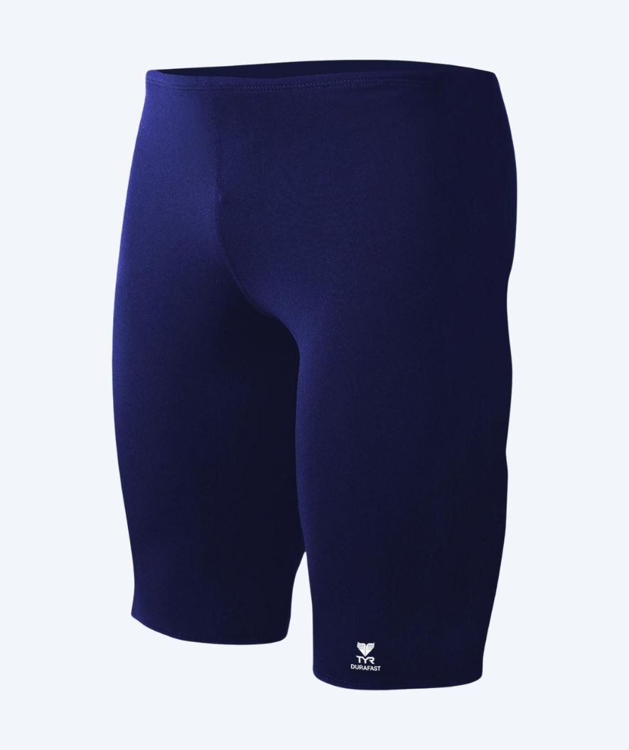 TYR lange badebukser til mænd - Durafast Elite Solid - Mørkeblå