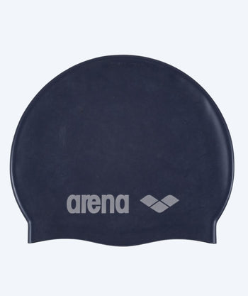 Arena badehætte til junior (6-12) - Classic Silicone - Mørkeblå/grå