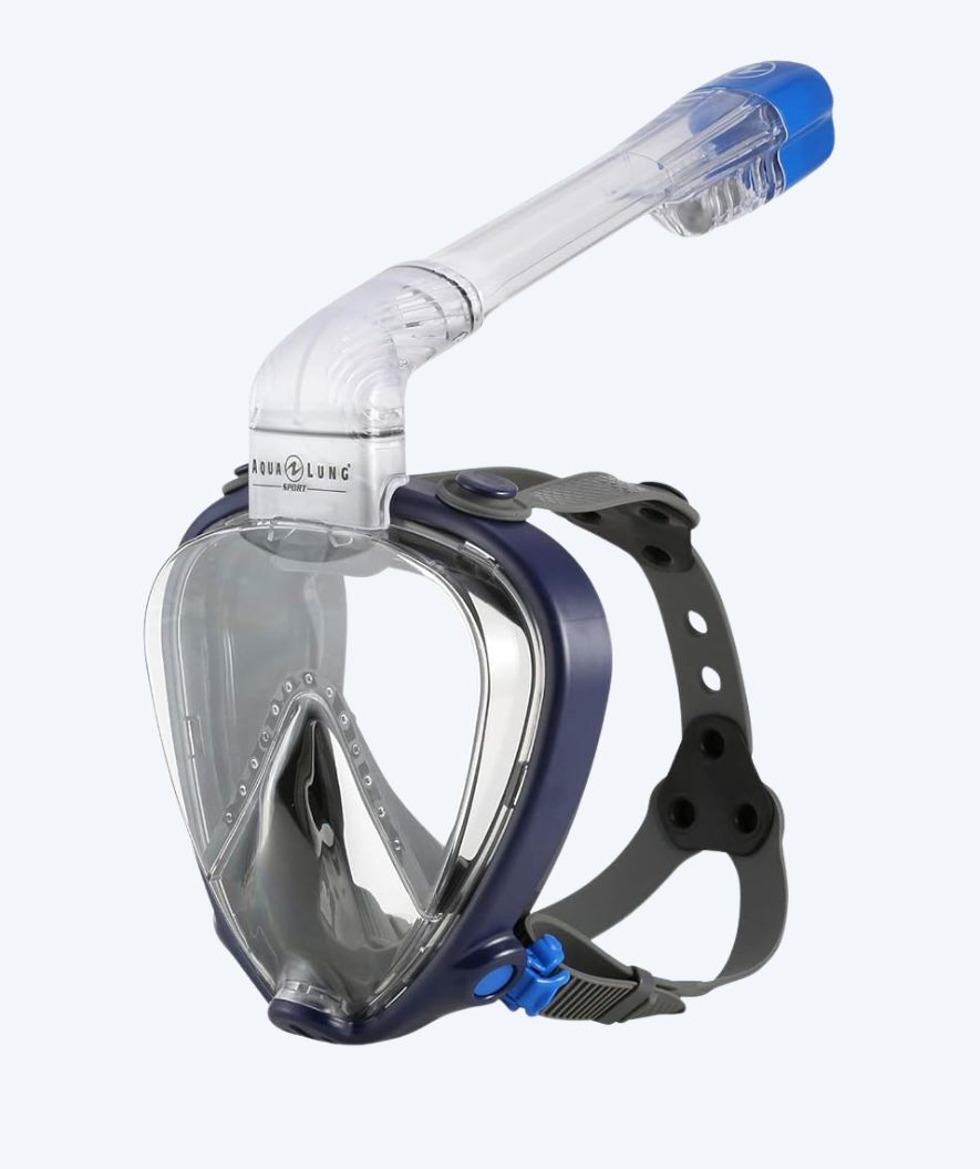 Aqualung fullface dykkermaske til voksne - Smart - Mørkeblå/grå
