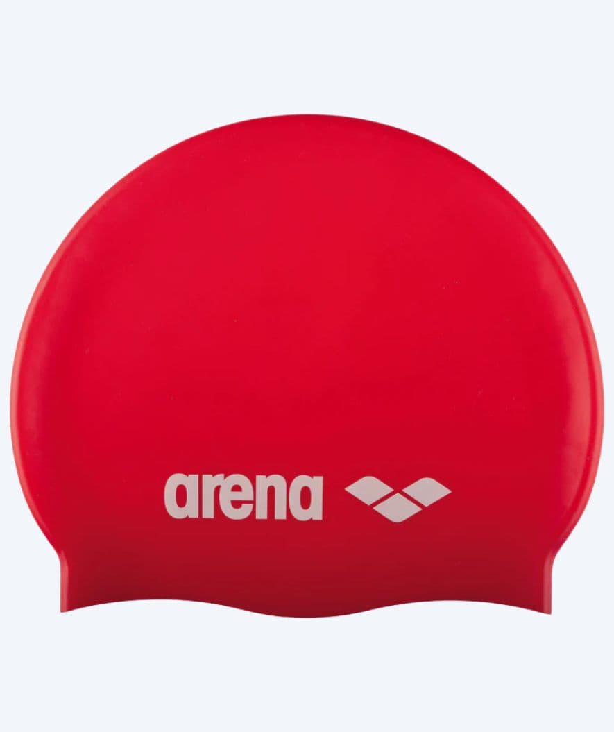 Arena badehætte til junior (6-12) - Classic Silikone - Rød