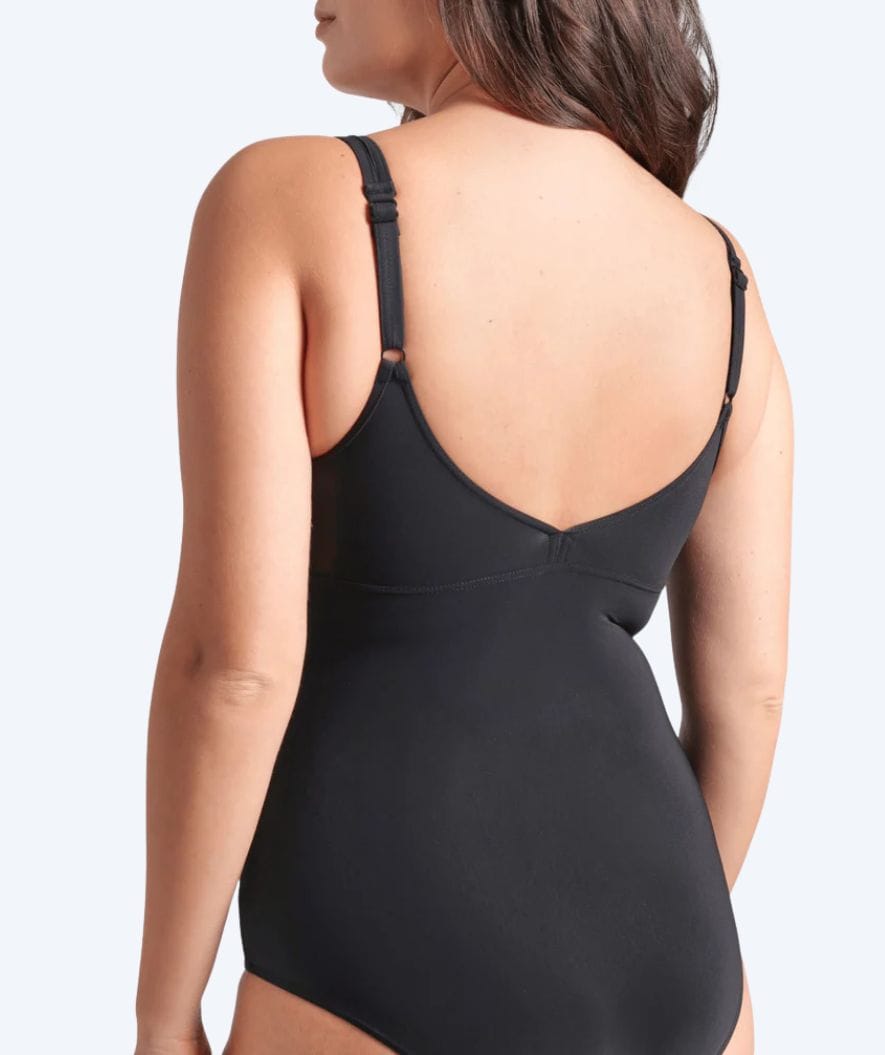 Arena badedragt med indlæg til damer - Vertigo - Sort