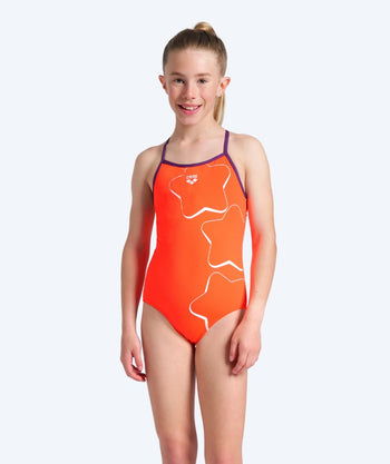 Arena badedragt til piger - Pastime - Lyserød/lilla