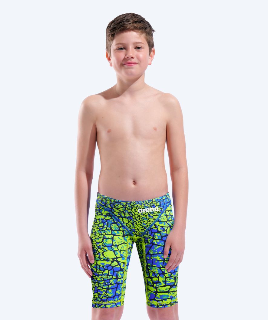 Arena konkurrence badebukser til drenge - ST NEXT - Grøn/mørkeblå (Limited 2025)