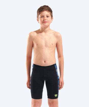 Arena lange badebukser til drenge - Candies - Sort/blå