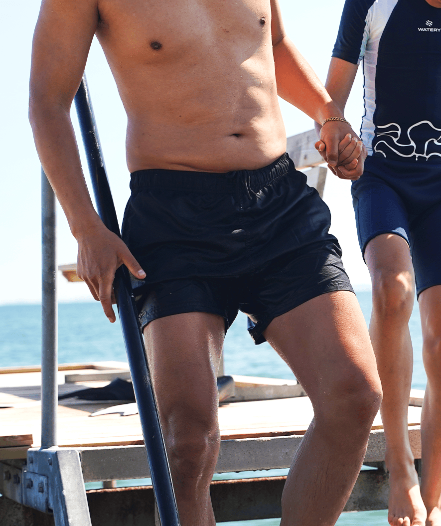 Watery badeshorts til mænd - Waverly - Mørkeblå