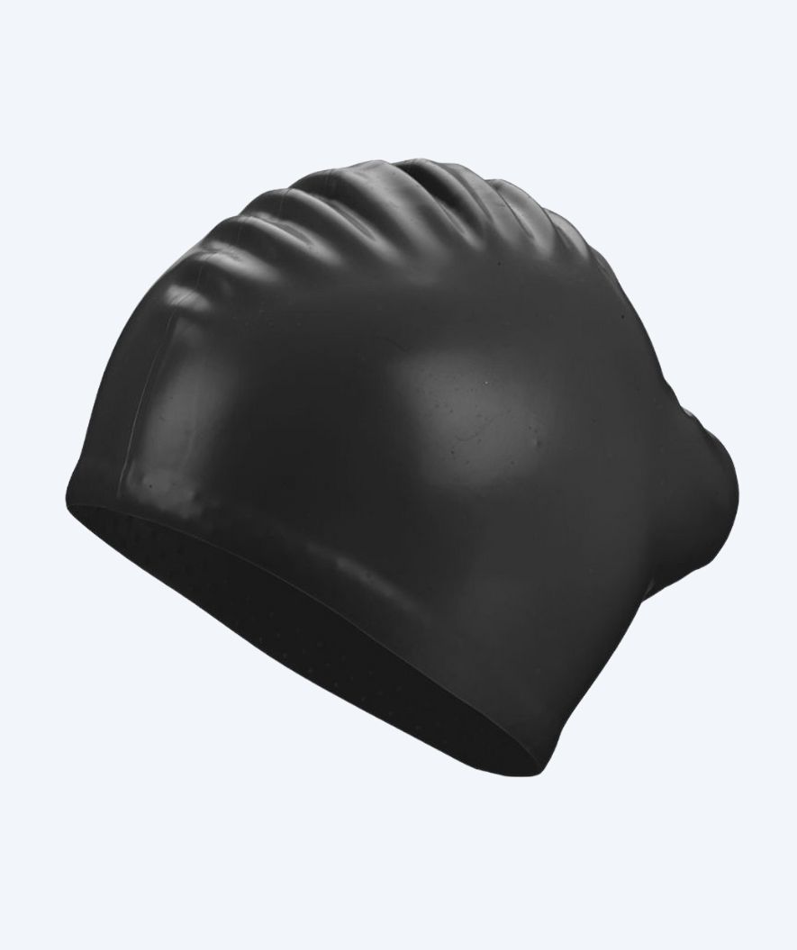 Beco badehætte til langt hår - Silicone - Sort