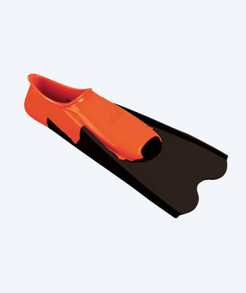Beco svømmefødder - Rubber Short Fins - Sort/orange