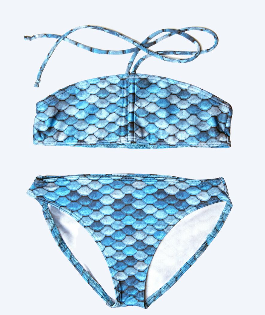 Kuaki Mermaids havfruebikini top til piger - Blå
