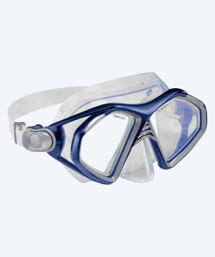 Aqualung dykkermaske til voksne - Trooper - Mørkeblå/klar