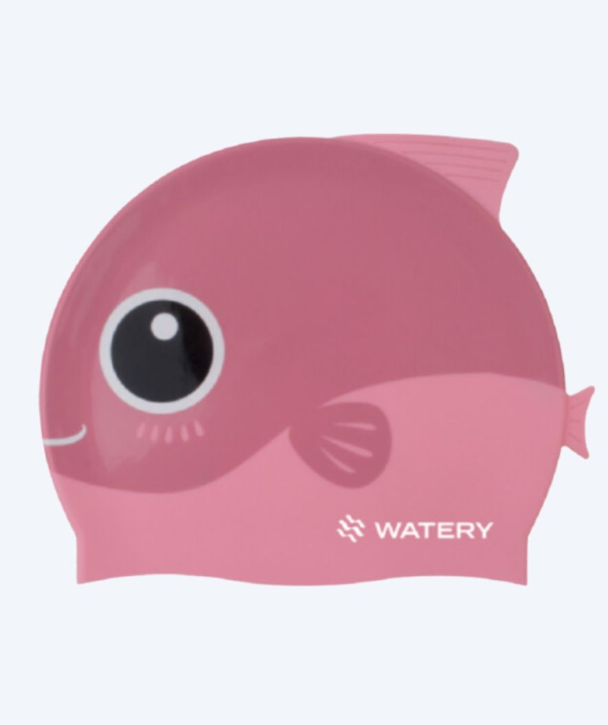 Watery badehætte til børn - Fishi - Pink Fish