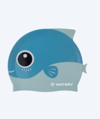 Watery badehætte til børn - Fishi - Blue Fish
