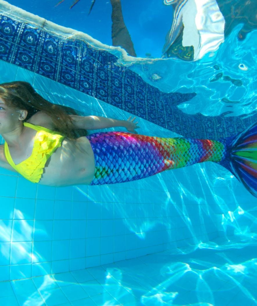 Fin Fun havfruehale til børn - Sæt - Rainbow Reef