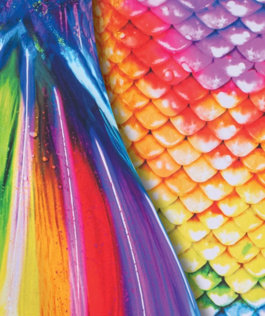 Fin Fun havfruehale til børn - Sæt - Rainbow Reef