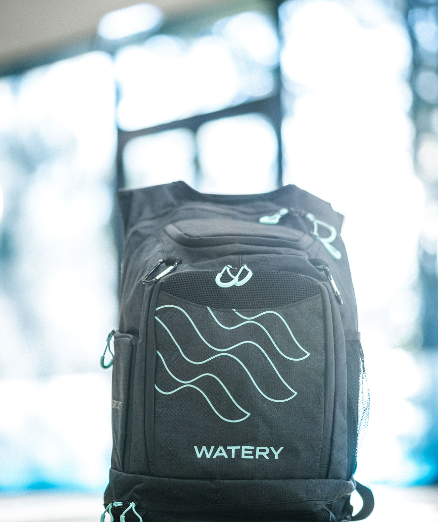Watery svømmetaske - Viper Elite 45L - Mørkeblå/hvid