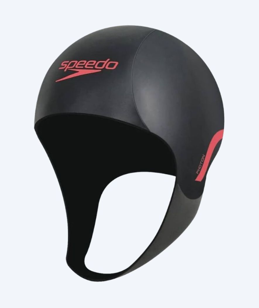 Speedo neopren hætte - Fastskin Photon - Sort/rød