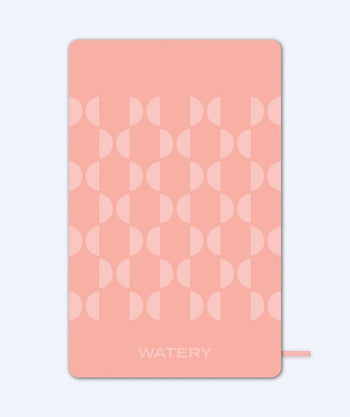 Watery microfiber håndklæde (175 x 110 cm) - Rafferty - Blurish Pink