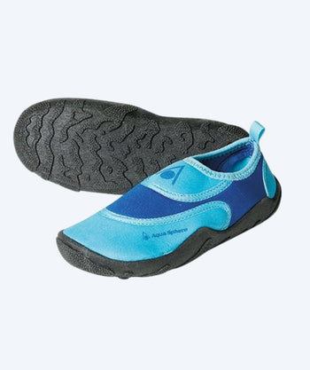 Aquasphere neopren badesko til børn - Beachwalker - Lyseblå
