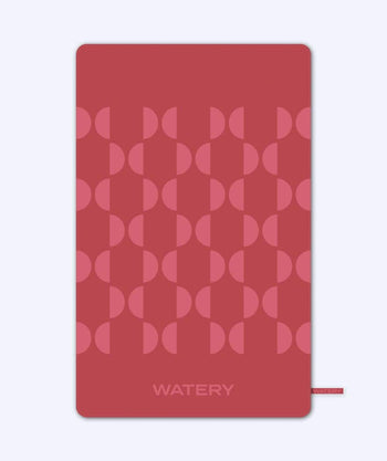 Watery microfiber håndklæde (175 x 110 cm) - Rafferty - Rød