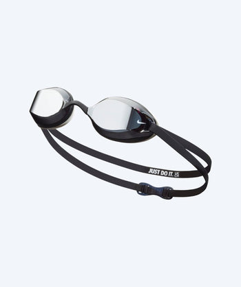 Nike Elite svømmebriller - Legacy Comfort Mirror - Sort/sølv
