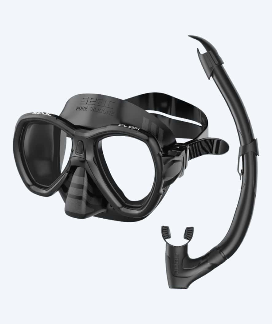 SEAC Combo snorkelsæt til voksne - Elba - Sort