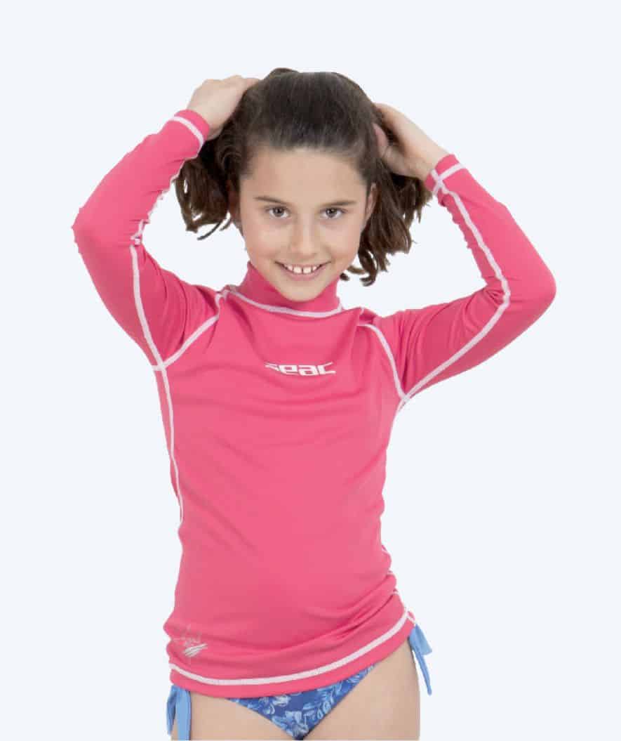 SEAC UV-trøje til børn - T-Sun Long - Pink/hvid