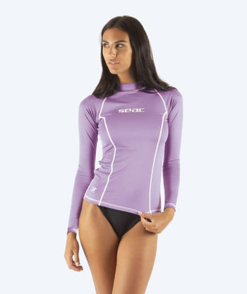 SEAC UV-trøje til damer - T-Sun Long - Lilla/hvid