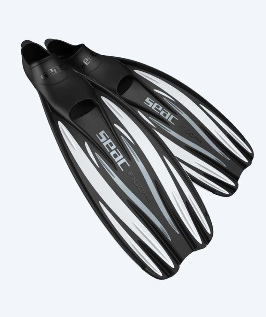 SEAC dykkerfødder til voksne - F-100 Pro - Hvid/sort