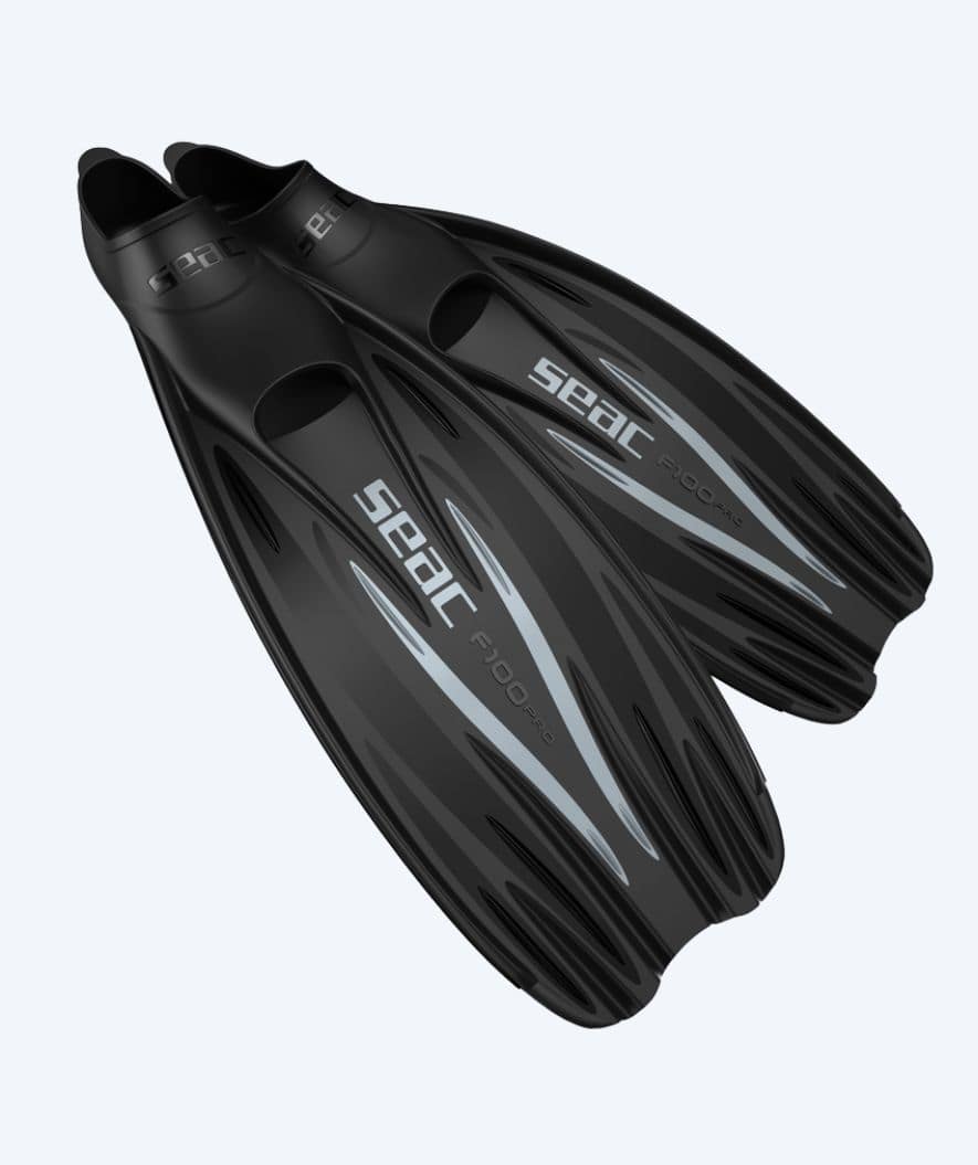 SEAC dykkerfødder til voksne - F-100 Pro - Sort