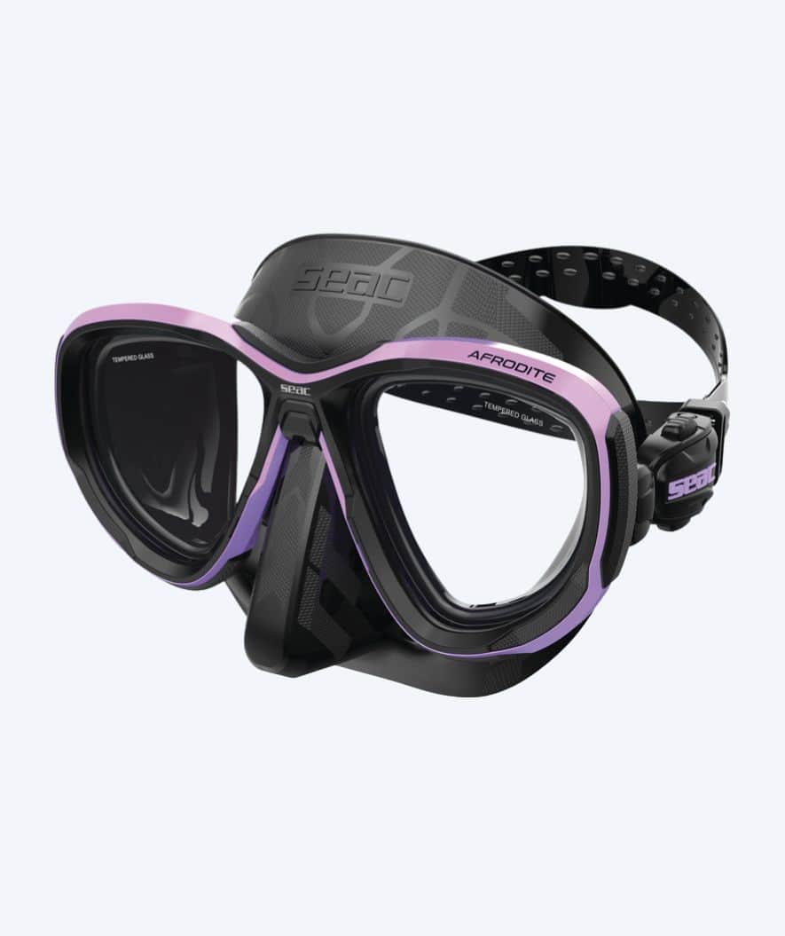 SEAC dykkermaske til voksne - Afrodite - Sort/pink