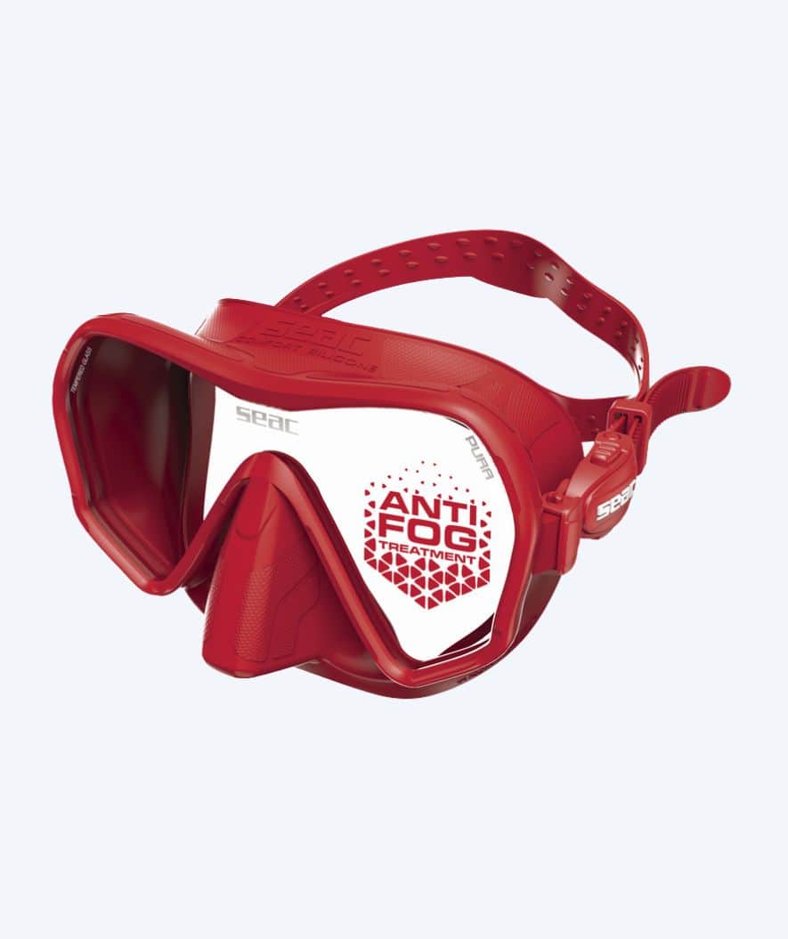 SEAC dykkermaske til voksne - Pura - Rød