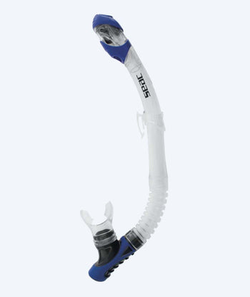 SEAC full-dry snorkel til voksne - Reverse - Hvid/mørkeblå