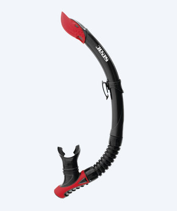 SEAC semi-dry snorkel til voksne - Reverse - Sort/rød