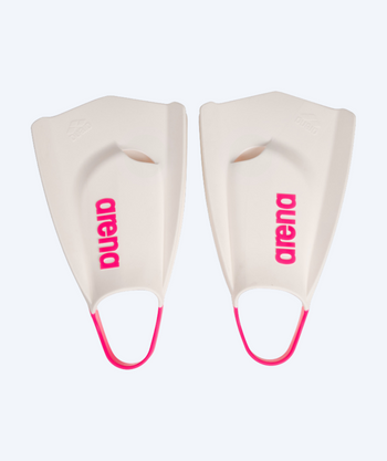 Arena svømmefødder - Powerfin Pro || - Hvid/pink (Limited 2025)