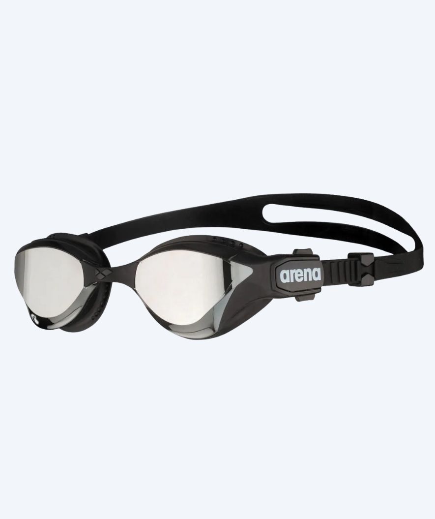 Arena svømmebriller - Cobra Tri SWIPE - Sort/sølv (Mirror linse)