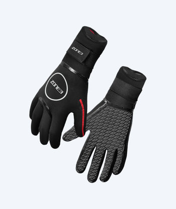 ZONE3 neopren handsker - Neopren Heat-Tech (3.5mm) - Sort/rød