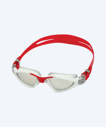 Aquasphere motions dykkerbriller - Kayenne - Rød/hvid (Mirror linse)