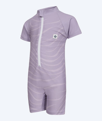 Watery UV-dragt til børn - Fjord Kortærmet Rashguard - Lilla