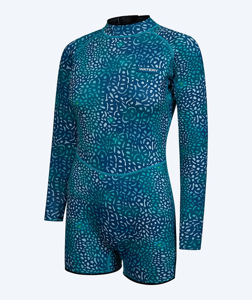 Watery neopren springsuit til damer - Catalina - Grøn/blå