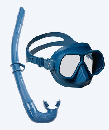 Watery Combo snorkelsæt til voksne - Oceana/Cliff - Mørkeblå/blå