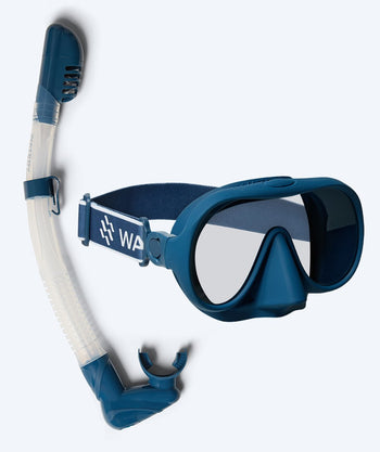 Watery Combo snorkelsæt til voksne (fra 15 år) - Alton - Mørkeblå
